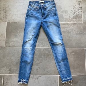 Madewell 9 inch high rise skinny size 25